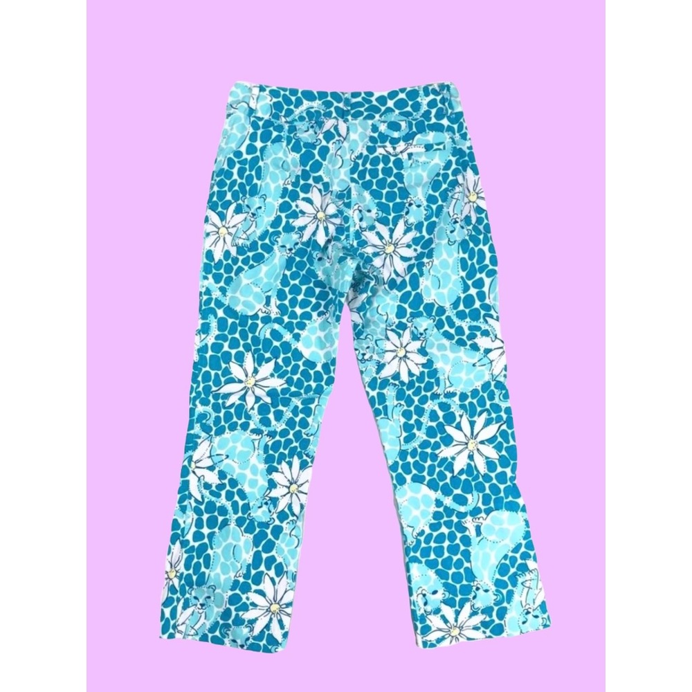 🐆 Lilly Pulitzer Leopard Lounge Capri Pants 0